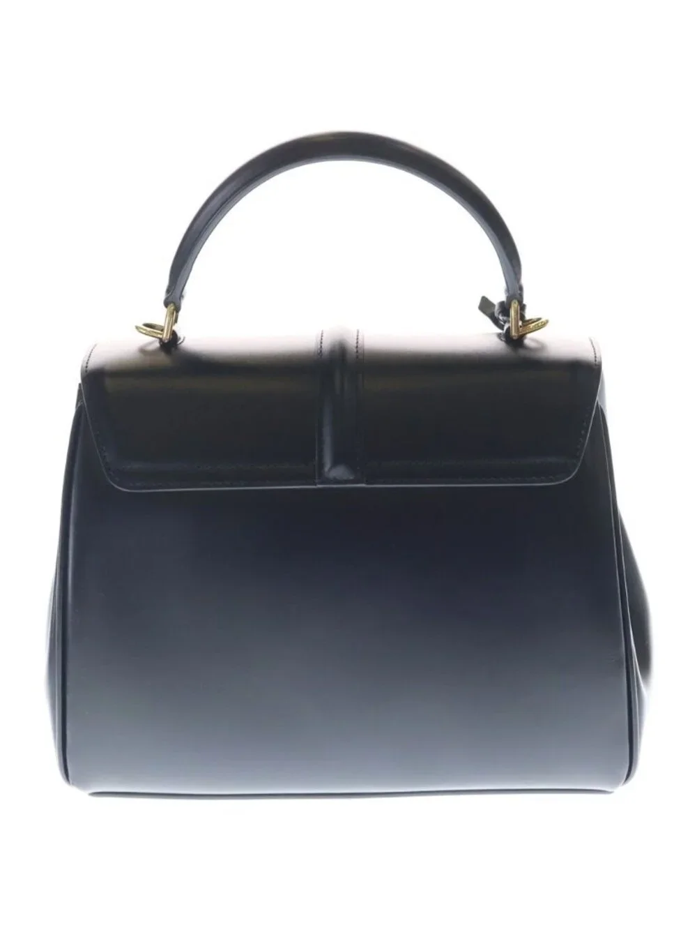 Celine Small 16 Saise Shoulder Bag Calfskin Leather Gold Black